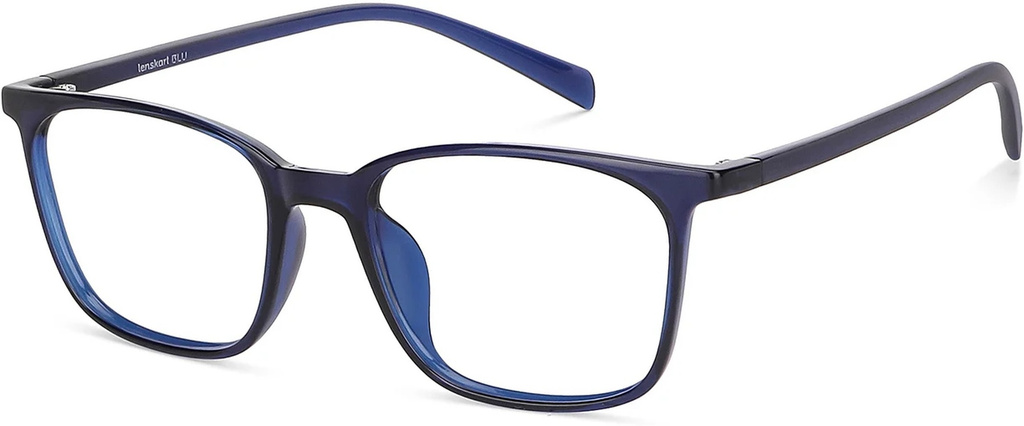 Full Rim Square Anti Glare & Blue Cut Computer Glass For Men & Women (51 mm)