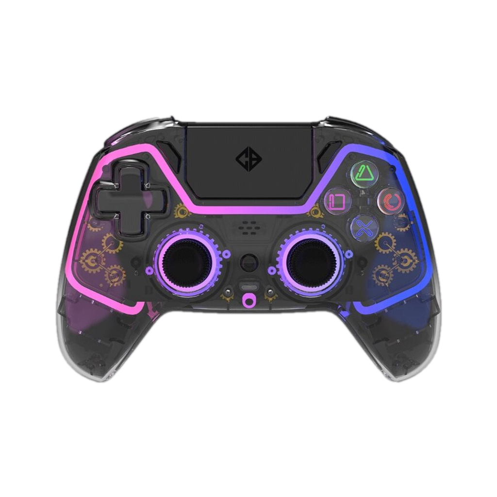 Cosmic Byte Quantum Gamepad Dual Model Wi-fi Gamepad (Transparent Black, For PC, PS4, Android, iOS)