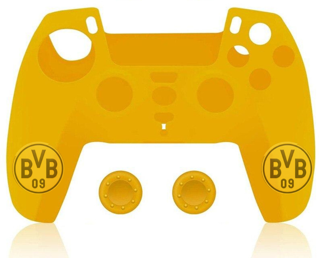 tmg ps5 controller skin football club design silicone case gaming accessory kit