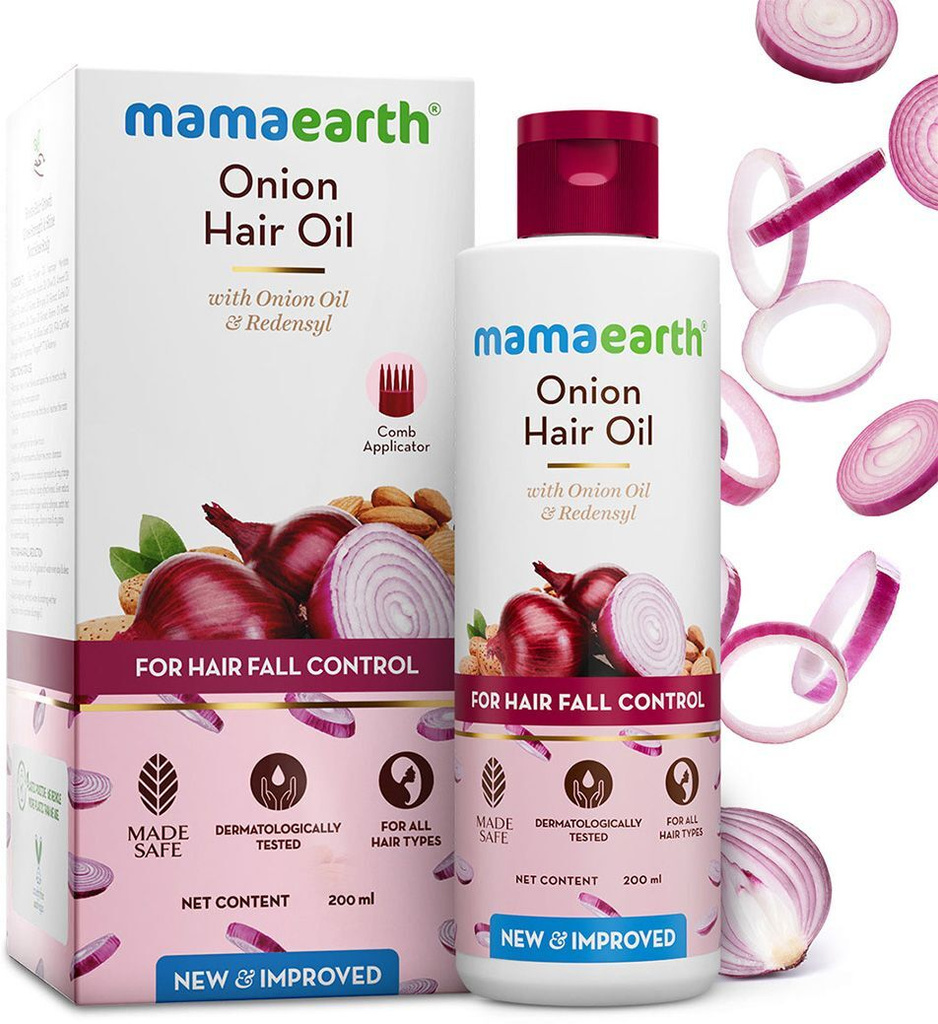 Mamaearth Onion Redensyl For Fall Control Hair Oil