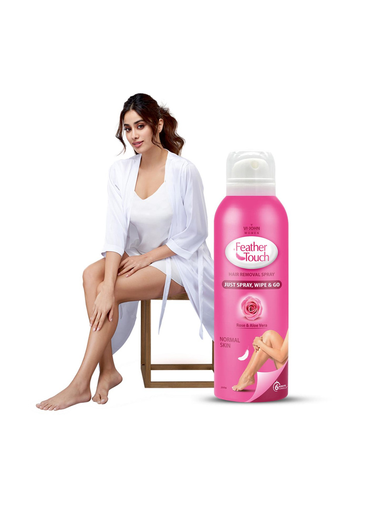 WOMEN Feather Touch Rose Hair Removal Spray for Legs Hands And Underarm Spray (200 ml)