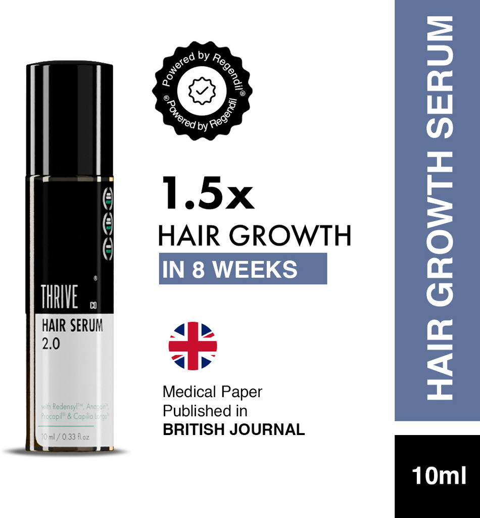 thriveco advanced hair growth serum 2 0 redensyl rosemary hairfall control