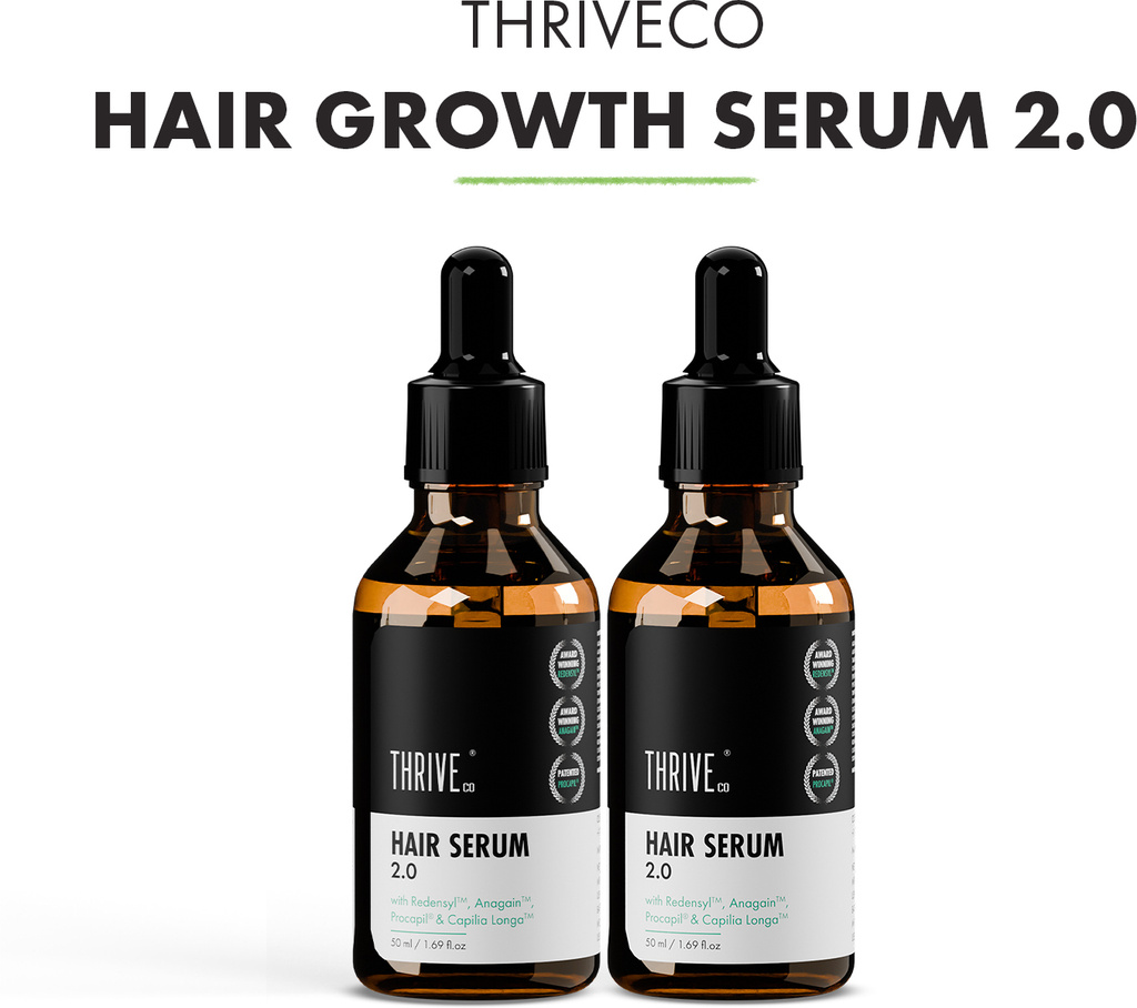 Hair Growth Serum 2.0 for Hairfall Control, Strength & Thickness, Pack of 2 (100 ml)