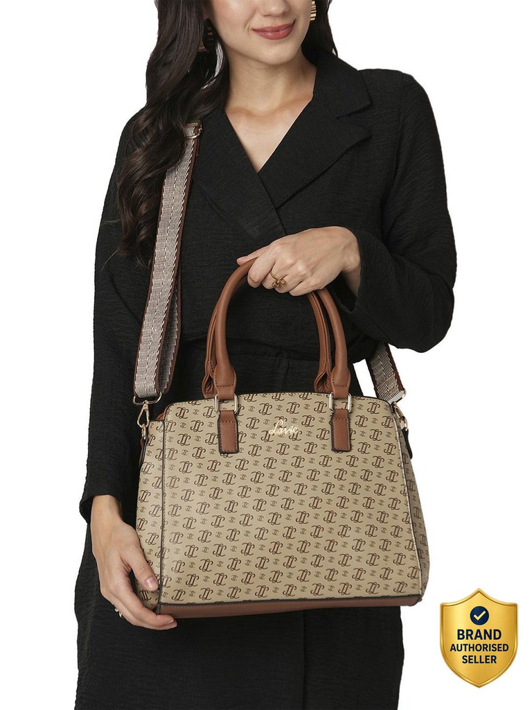 Women Beige Satchel