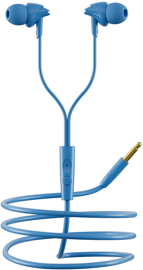 Basads 100 Wired Headset (Blue, In the Ear)