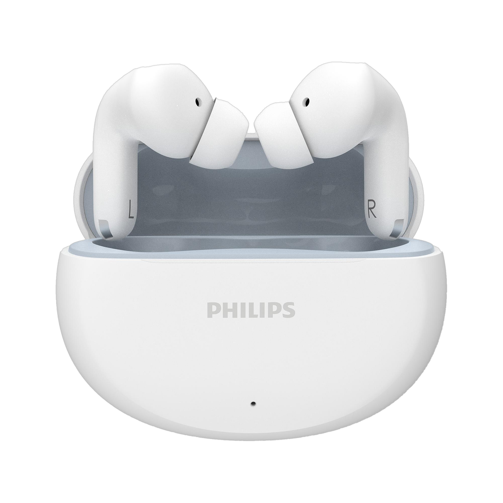 philips tat1269wt in ear earbuds 13mm drivers 40h ipx5 bt 5 4 touch voice controls bluetooth