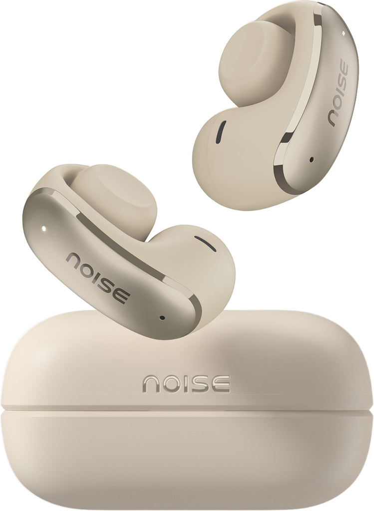 ALT Clip with 28 Hrs Playtime, Quad-Mic AI ENC, Hi-Res, AI + App Support Tech Bluetooth Headset (Chosen Taupe, True Wireless)