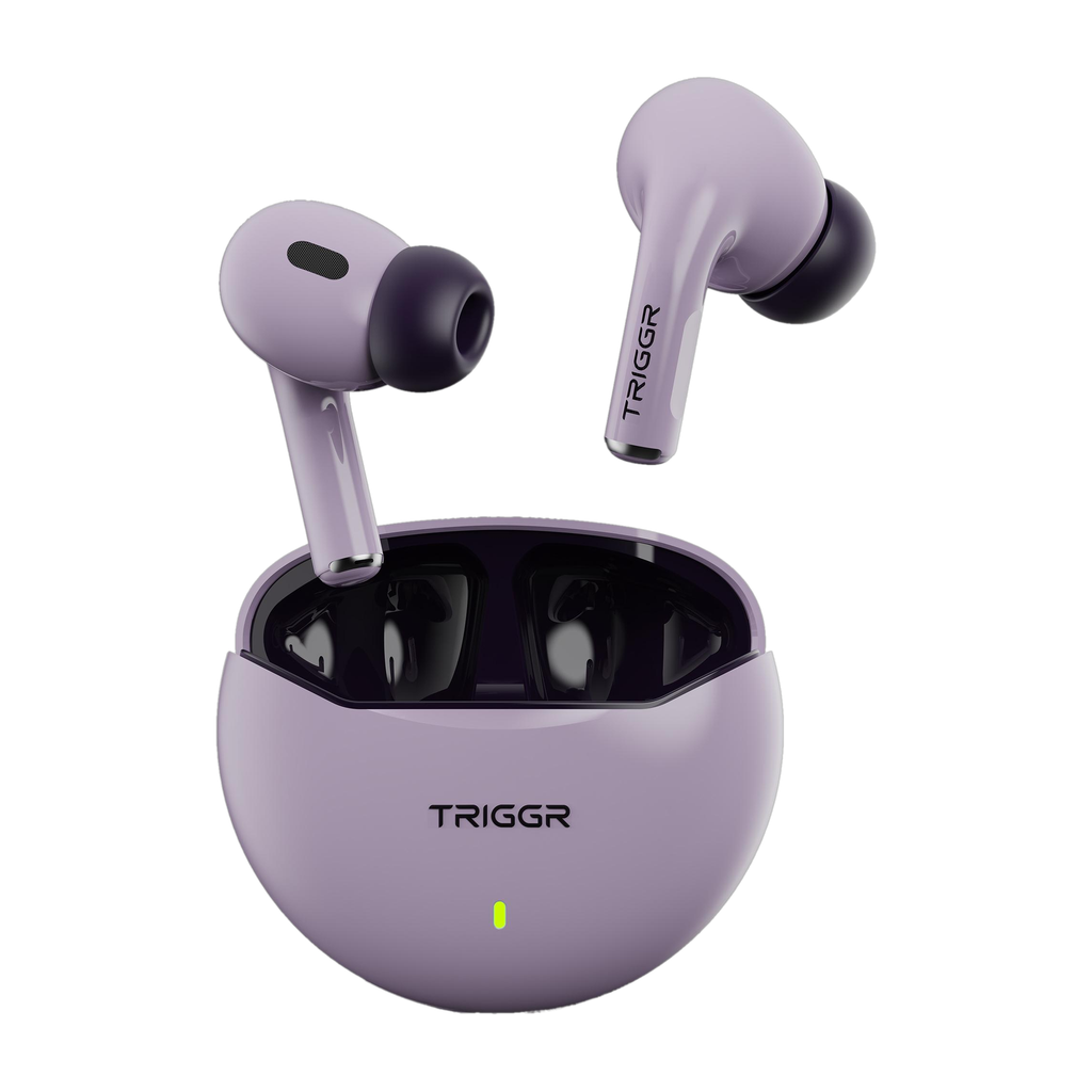 triggr rizz 40h playback spherical design 13mm drivers rich bass fast charging bluetooth