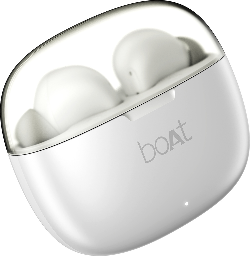 Airdopes 212,Translucent Lid, 50H Battery,ENx Tech, App Support Bluetooth Headset (Ivory, In the Ear)