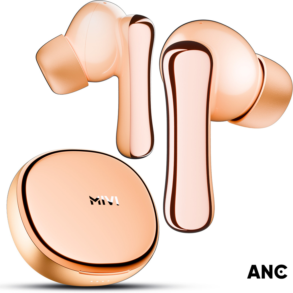 Mivi Superpods Halo, 60Hrs PT, Spatial Audio, 35db ANC, Equalizer App Supp, Fast Chg. Bluetooth