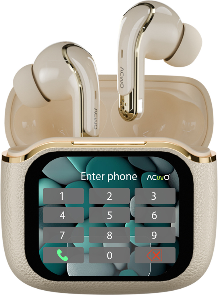 ACwO DwOTS Bold Smart Calling Display Earbuds, 60Hrs Playtime, ANC 32dB, 13mm Driver Bluetooth