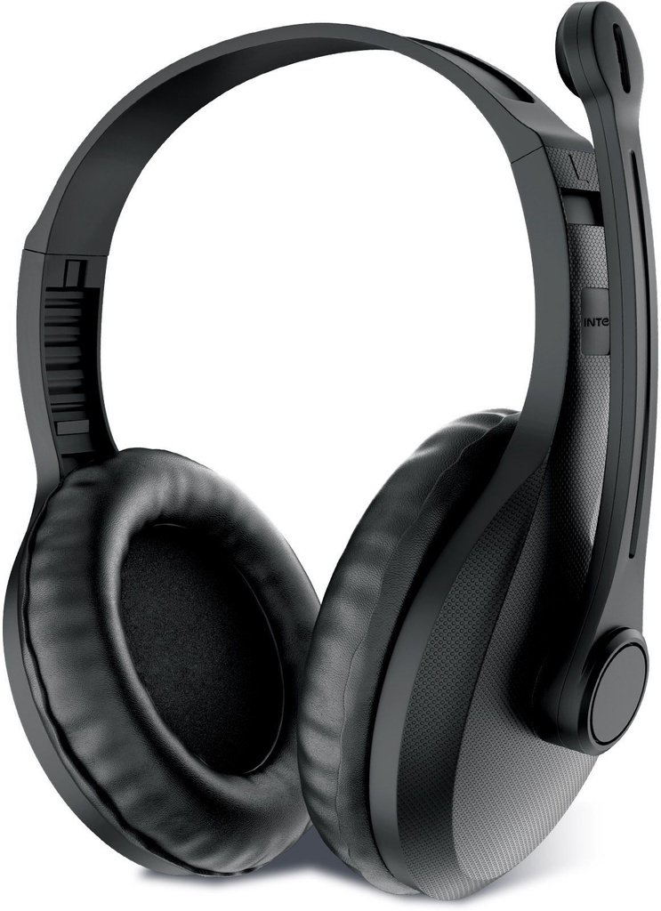intex hero multimedia headphones adjustable cushioned headband wired
