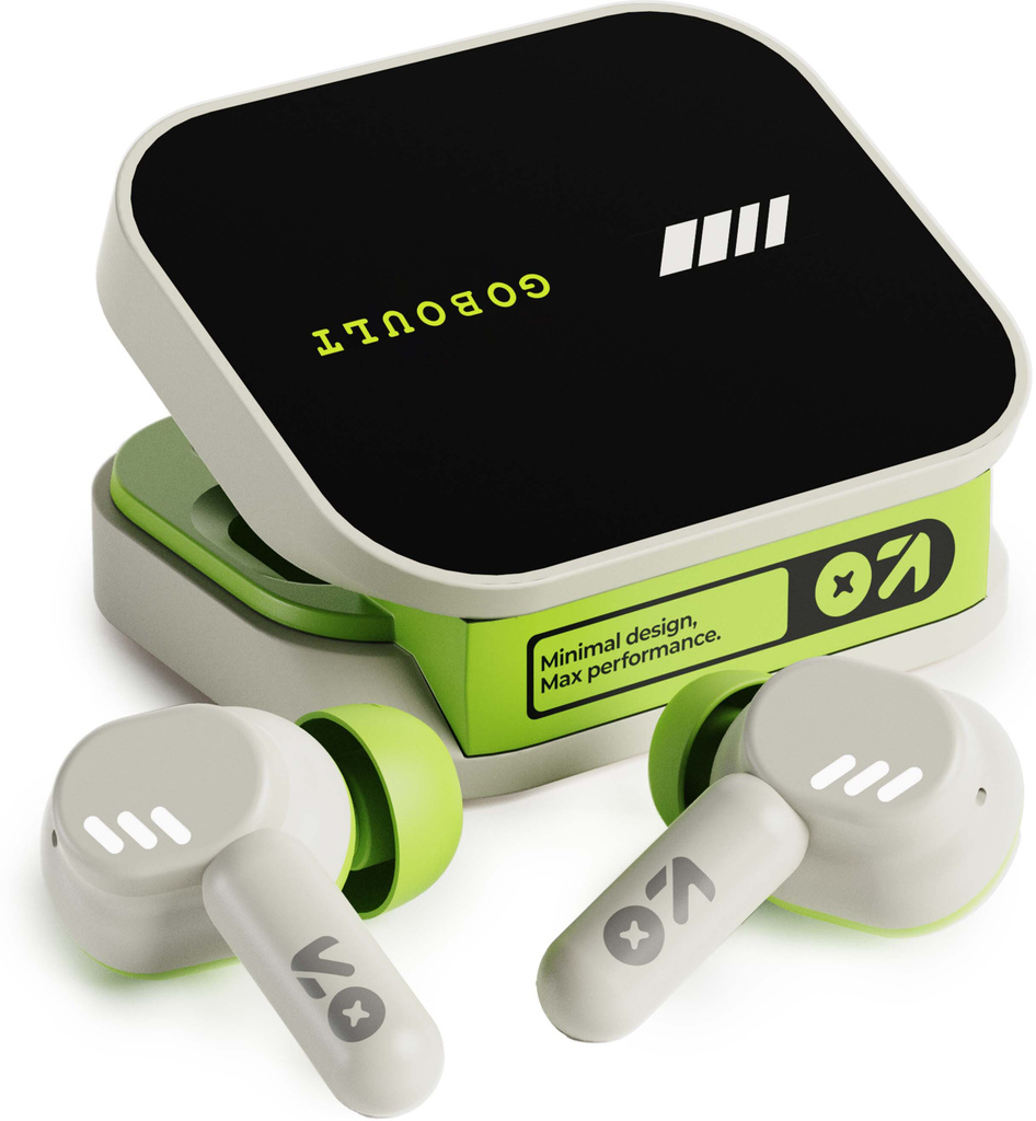 GOBOULT Tenet 75Hrs Battery, App Support, Dual Pairing, Quad Mic ENC, Boosted Bass, 5.4v Bluetooth