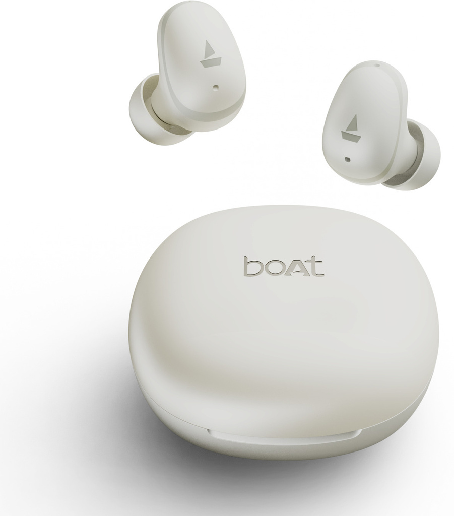 boAt Airdopes Plus 214,55H Battery, Dual Mics,ENx, IWP, Sleek Bean Design, BEAST Mode Bluetooth