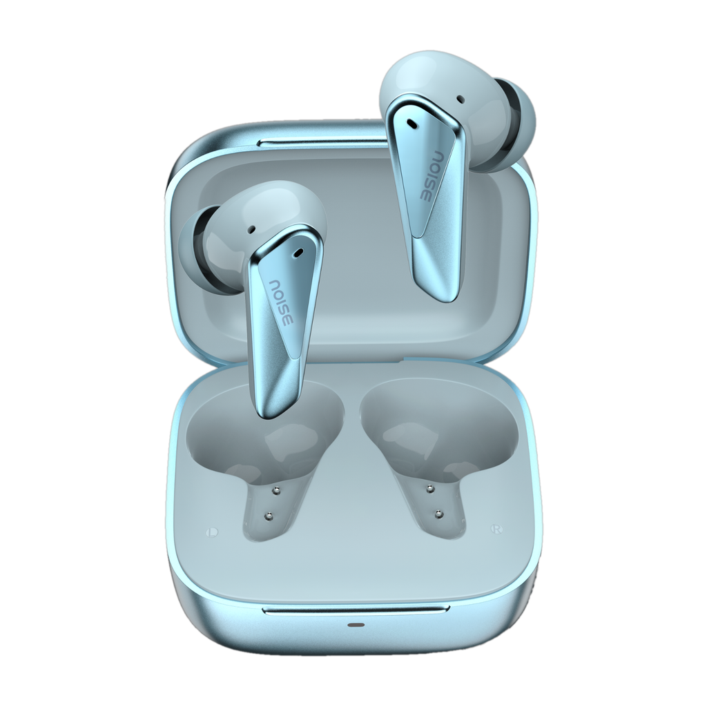 Buds N2 Pro (2026 Launch) with 70H Playtime, 32dB ANC, Instacharge, Dual Pairing Bluetooth Headset (Arctic Blue, True Wireless)