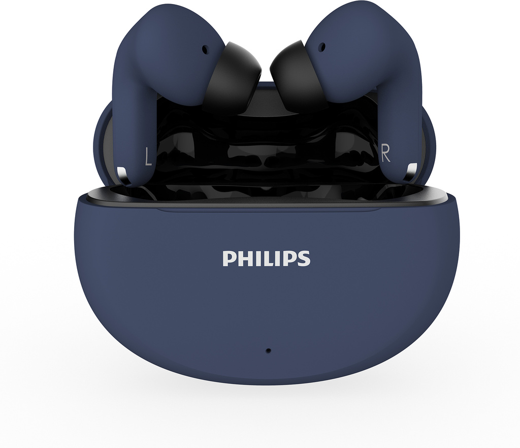 PHILIPS TAT1269 TWS Earbuds, 40H Playtime, BT 5.4, IPX5, Cosmic Blue Bluetooth