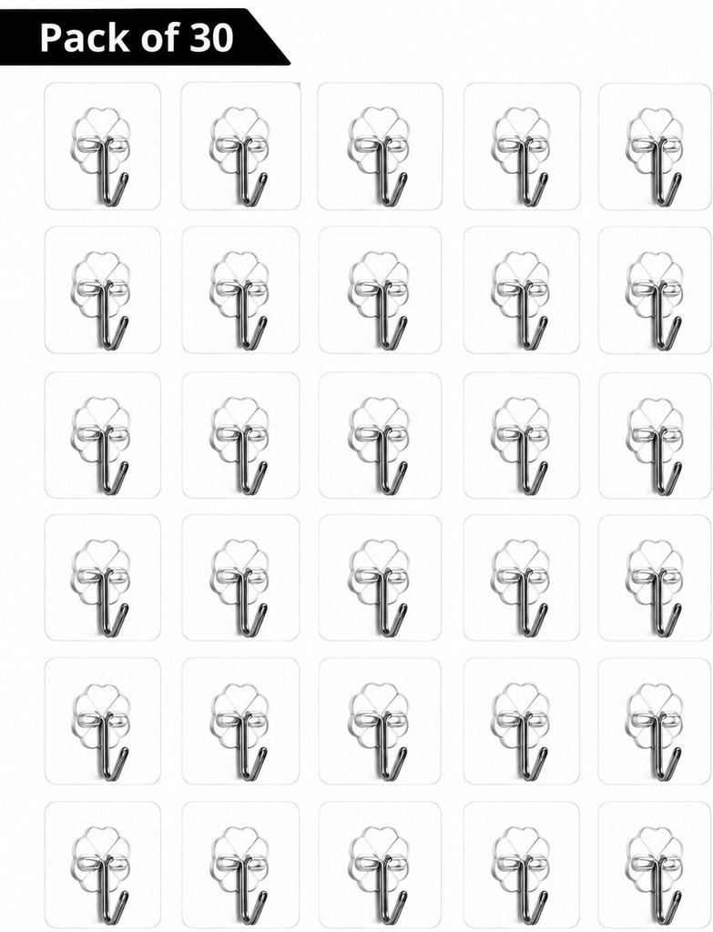 pyorit adhesive plastic wall hooks hangers hanging robe coat towel keys hook 30