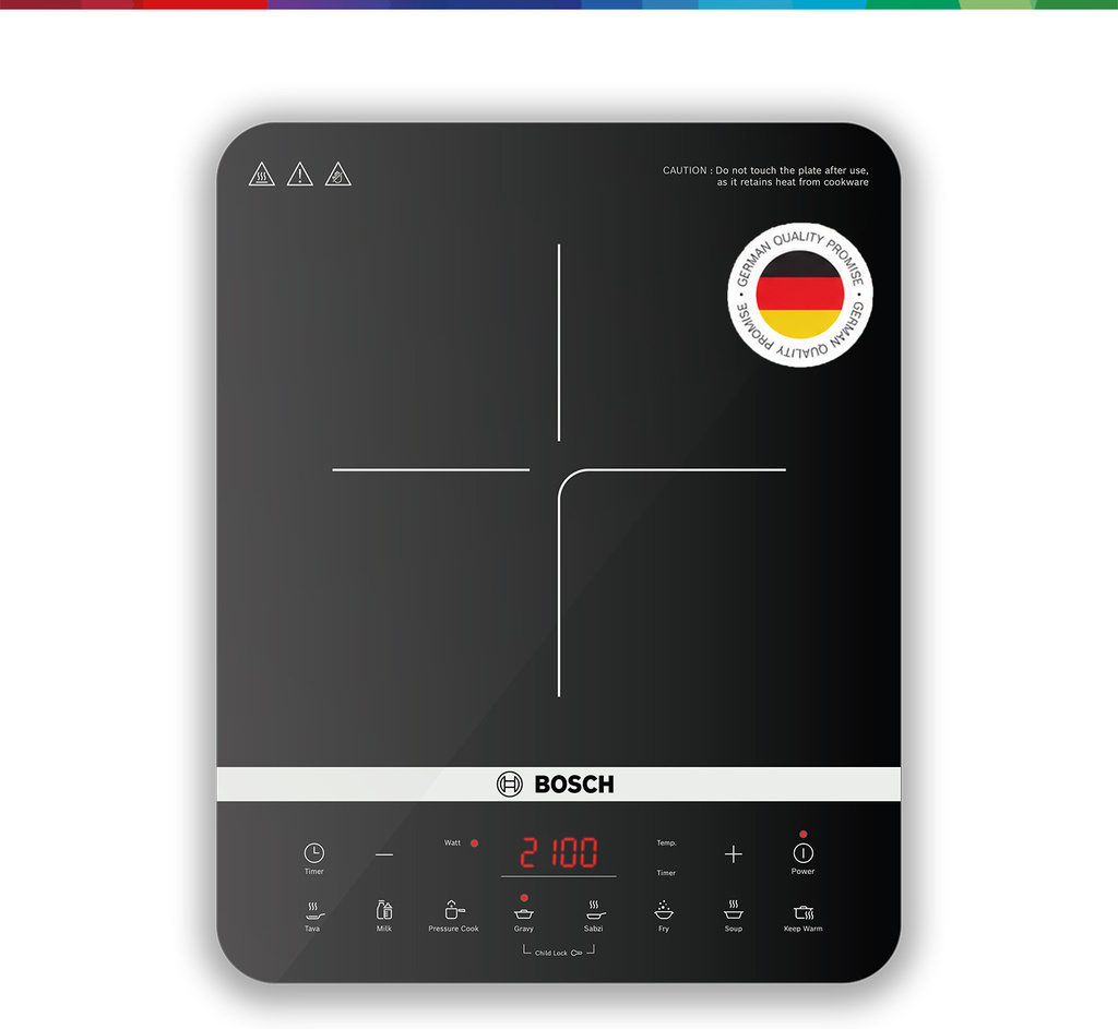 BOSCH 2100 W Induction Cooktop Touch Panel