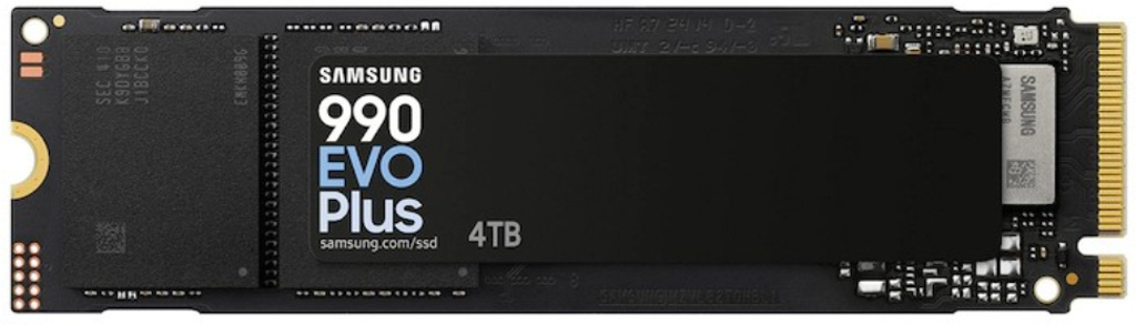 Samsung 990 EVO Plus 4 TB Desktop Black PCIe NVMe Internal Solid State Drive (SSD) (MZ -V9S4T0BW) (Interface: PCIe NVMe, Form Factor: M.2)