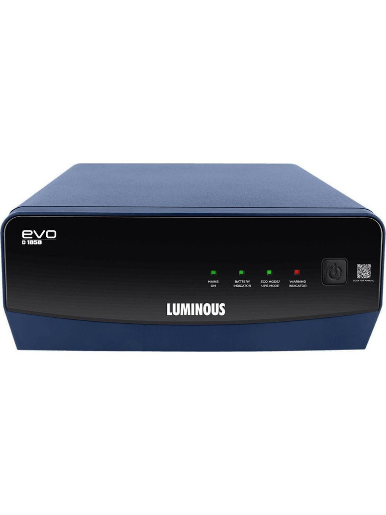 LUMINOUS EVO-D-1050/12V EVOD1050 with 3 Year Warranty Square Wave Inverter