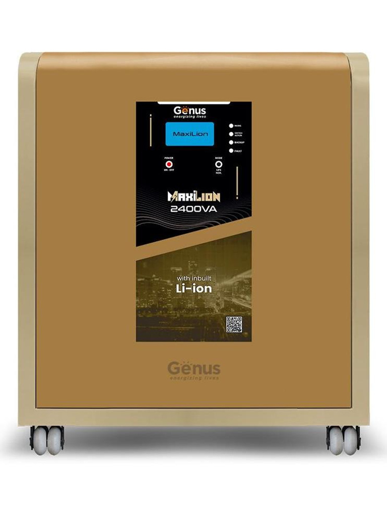 Genus Maxilion 2400 Maxilion Lithium Ion Battery Inverter with 60 Months Warranty Pure Sine Wave Inverter