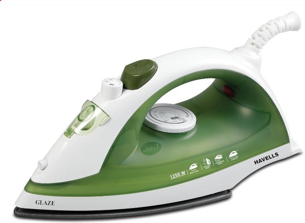 Glaze ( Pack of 1) 1250 W Steam Iron (Military Green)