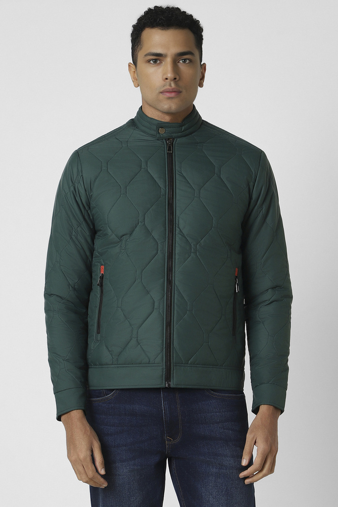 VAN HEUSEN Full Sleeve Self Design Men Jacket