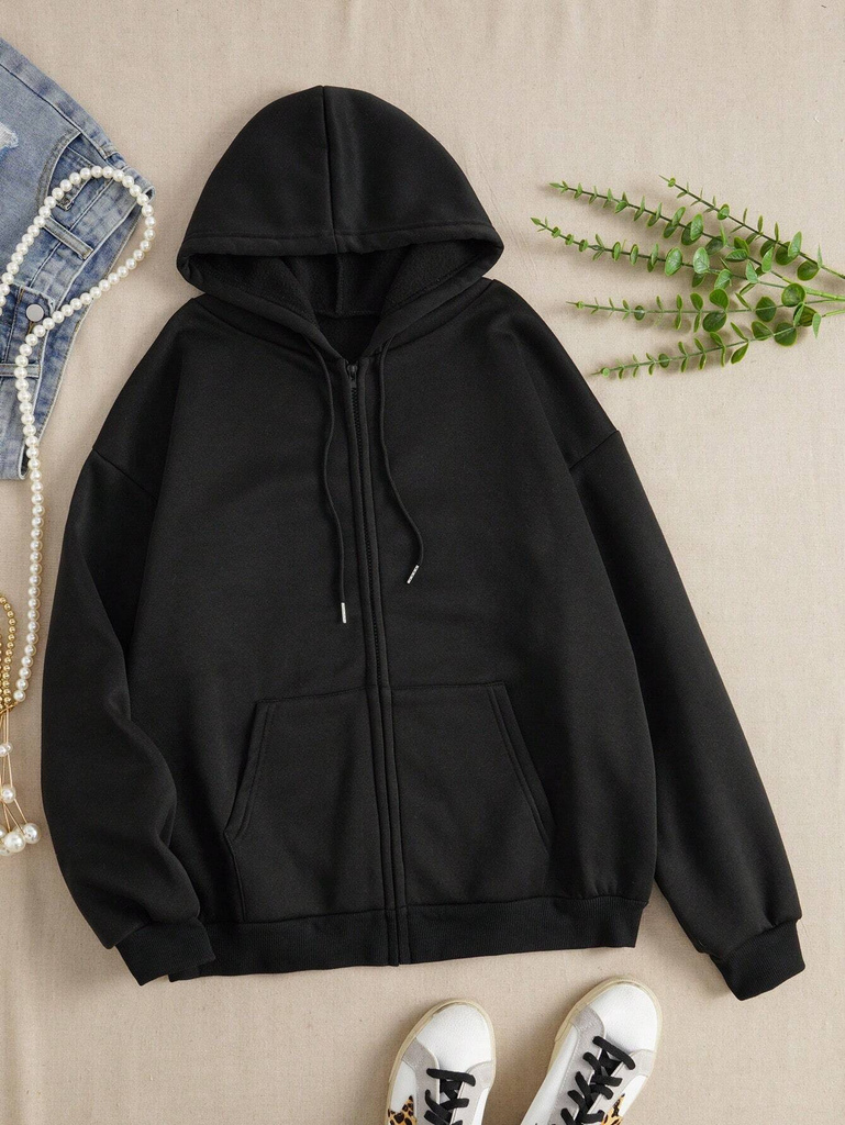 else full sleeve solid women sweatshirt