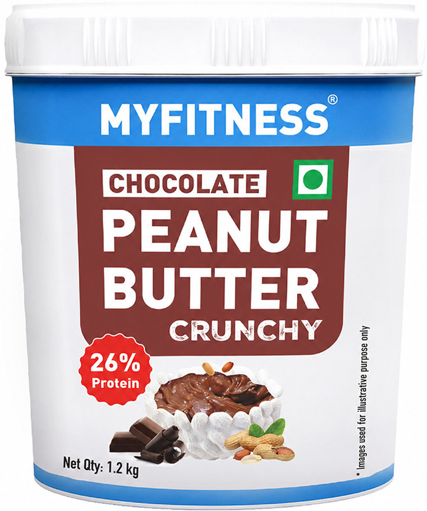 MYFITNESS Chocolate Peanut Butter- Crunchy 26g High Protein Spread