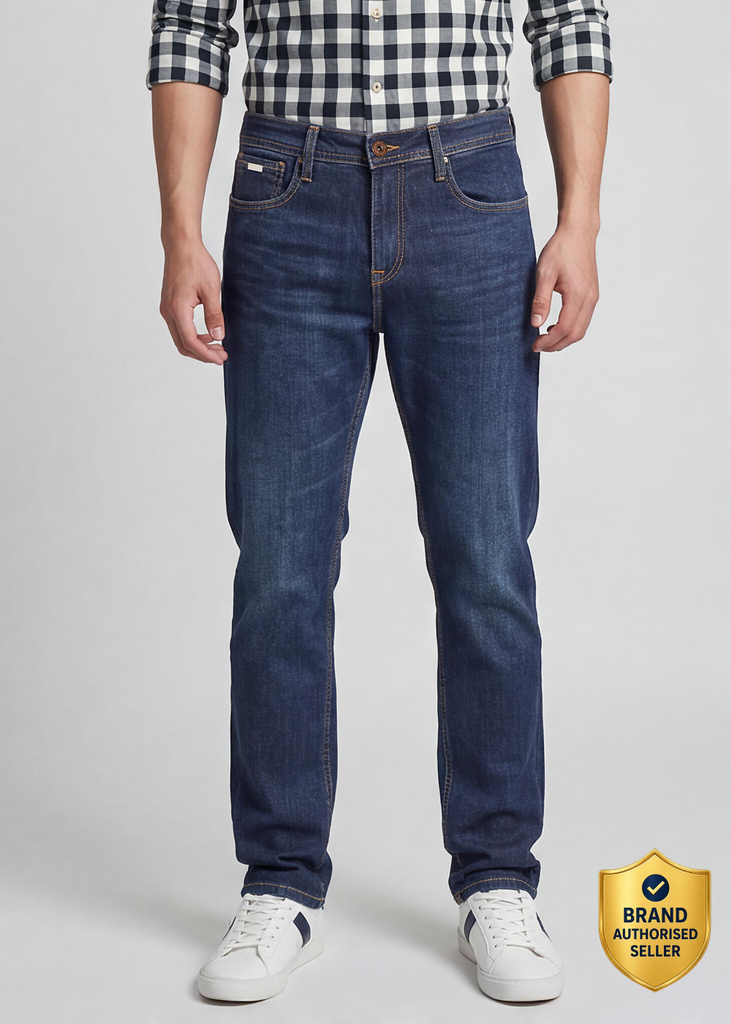 KILLER Straight Fit Men Dark Blue Jeans