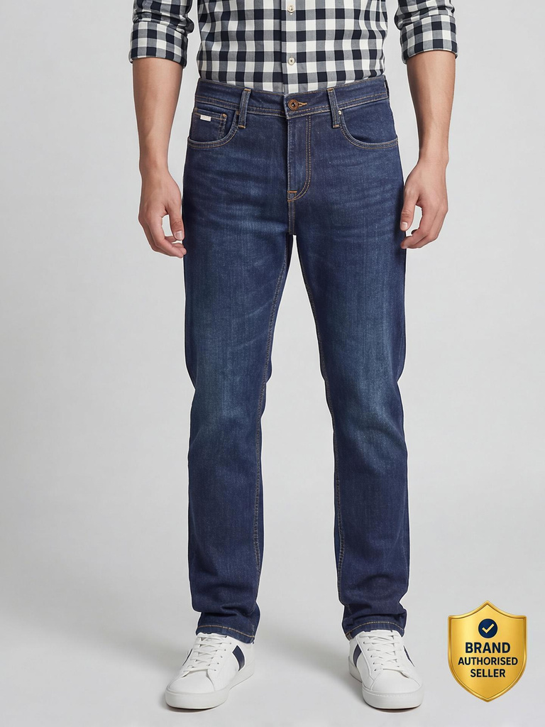KILLER Straight Fit Men Dark Blue Jeans