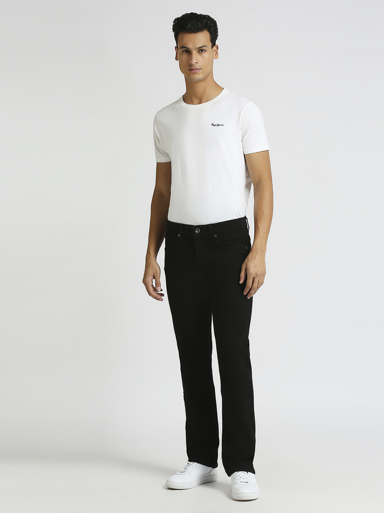 Pepe Jeans Straight Fit Men Black Jeans