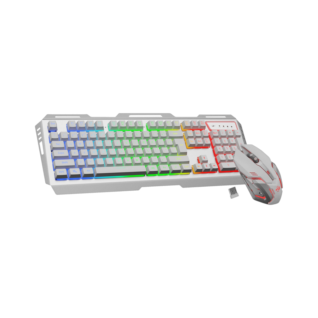 ZEBRONICS Transformer Pro (Zeb-NWK 1) Wireless Standard Gaming Keyboard Compatible with Desktop, Laptop, Mac Gaming Keyboard & Mouse, 2.4GHz, 4000 DPI, LED Modes,Type C, Al body
