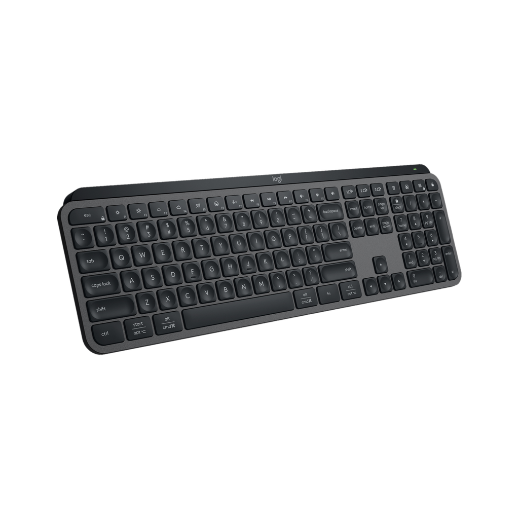 Logitech MX Keys S Wireless Standard Laptop Keyboard Compatible with Desktop, Laptop, Mac with Spherically-Dished Keys, Proximity-Sensing Smart Illumination, Multi-Device Easy-Switch Connectivity, Logi Options+ Smart Actions, USB-C Rechargeable, Bluetooth Low Energy (Graphite)