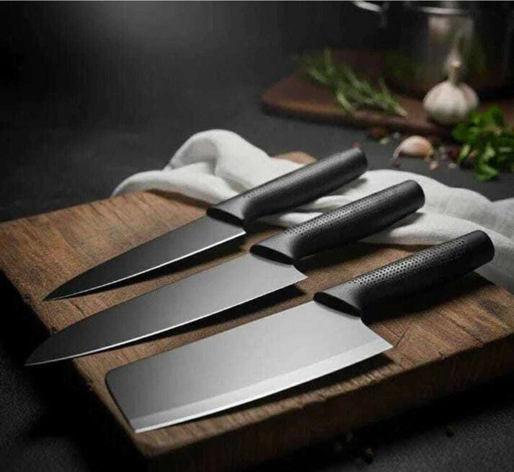 3 Pc Stainless Steel Knife Set