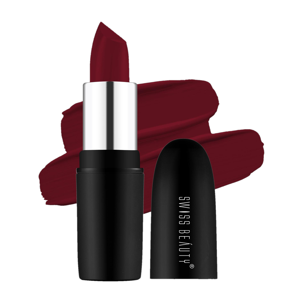 Pure Matte Creamy Lipstick | Non Drying Pigmented | Smooth Long Lasting (Smoking Red, 3.8 g)