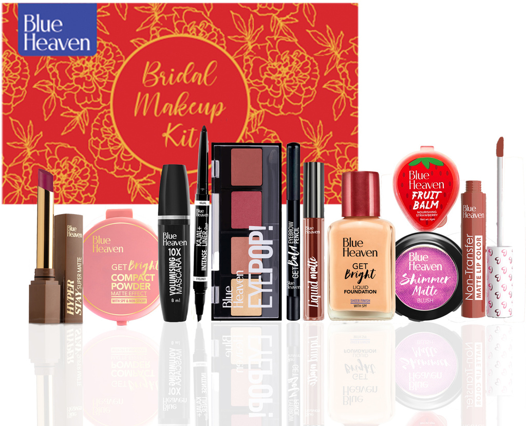 BLUE HEAVEN Bridal Makeup kit for women 38.4g + 49.35 ml