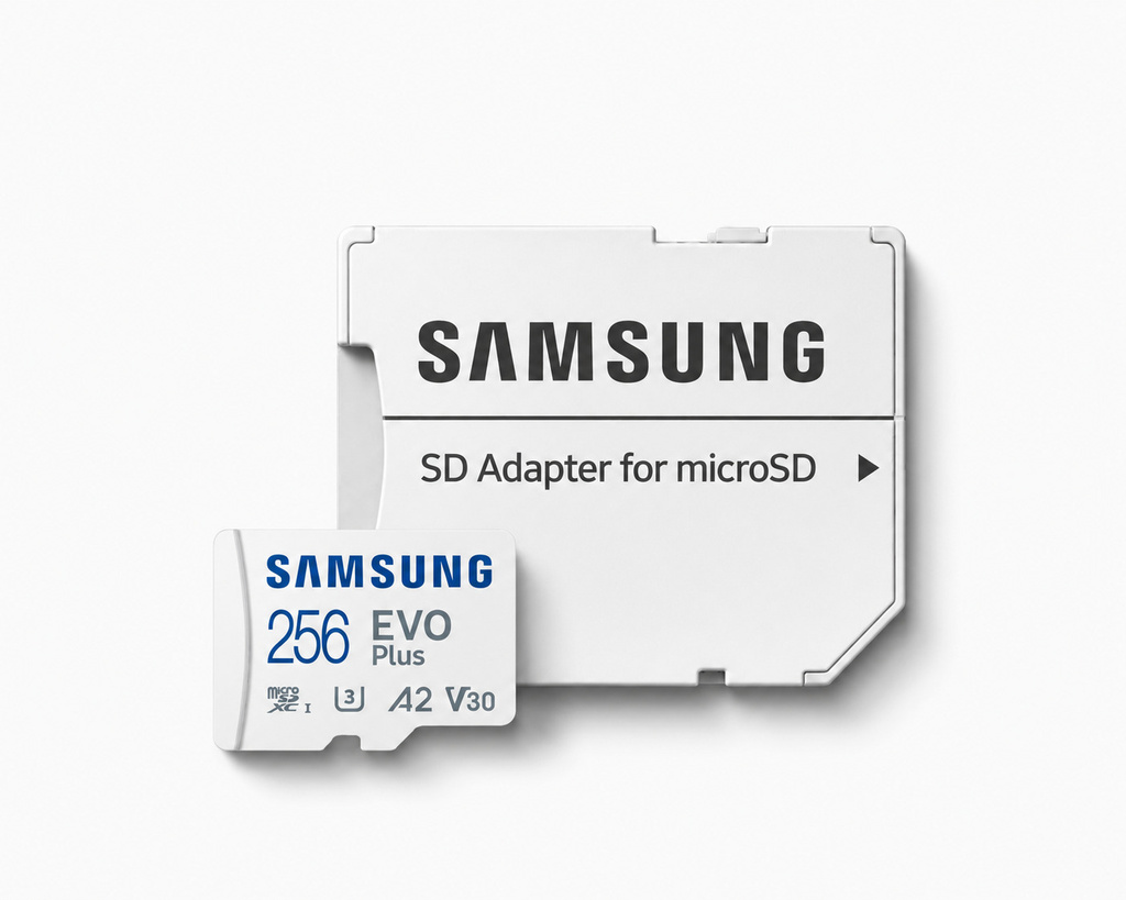SAMSUNG MicroSDXC Class 10, EVO PLUS 256 GB MicroSDXC Class 10 130 MB/s  Memory Card Compatible with Camera, Computer, Gaming Console, Mobile, Tablet