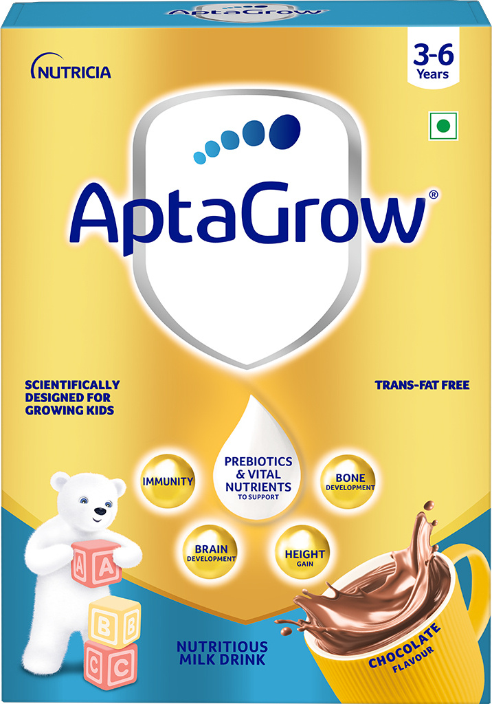 aptagrow nutritious tasty milk drink powder kids chocolate