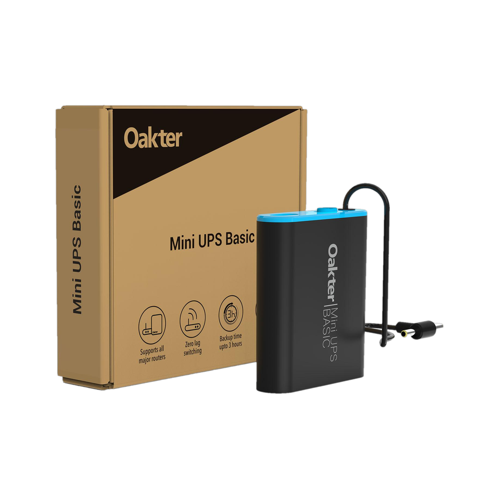 Oakter Mini UPS Basic Power Backup for Router