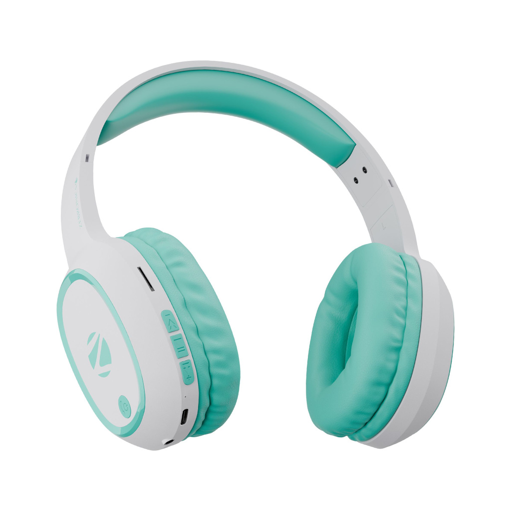 Zeb-Thunder, True 60Hr Backup, BT v6.0, Gaming Mode, ENC, AUX, mSD, Dual Pairing Bluetooth Headset (Sea Green, On the Ear)