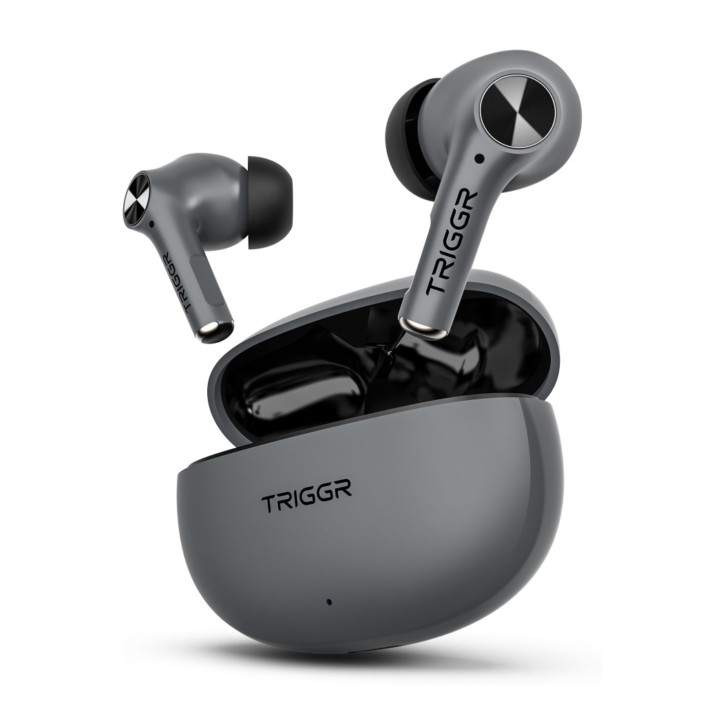 TRIGGR Ultrabuds Go with 40H Playtime, AI ENC, Dynamic Drivers, Type-C Fast Charging Bluetooth