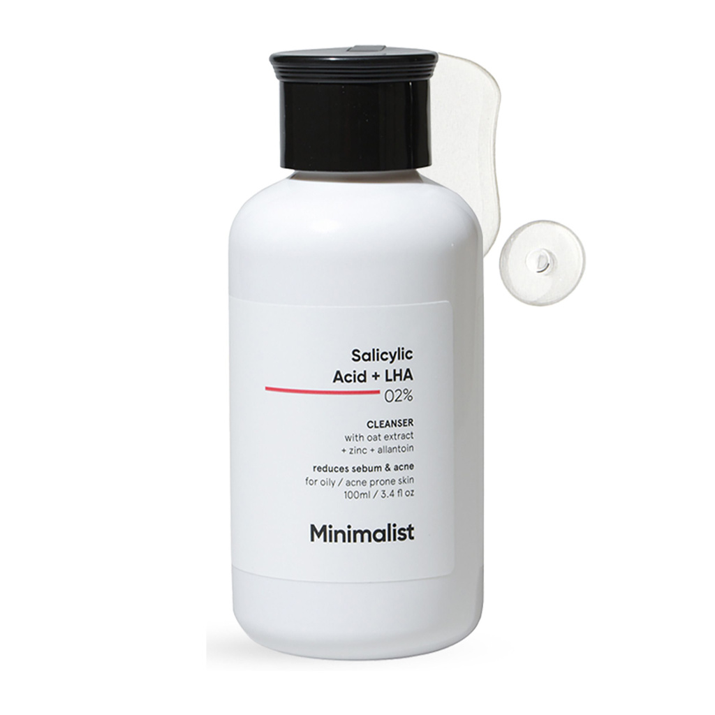 Minimalist 2% Salicylic Acid  for Men & Women | Sulphate Free Anti-Acne & Pimple Cleanser for Oily Skin | LHA & Zinc Face Wash