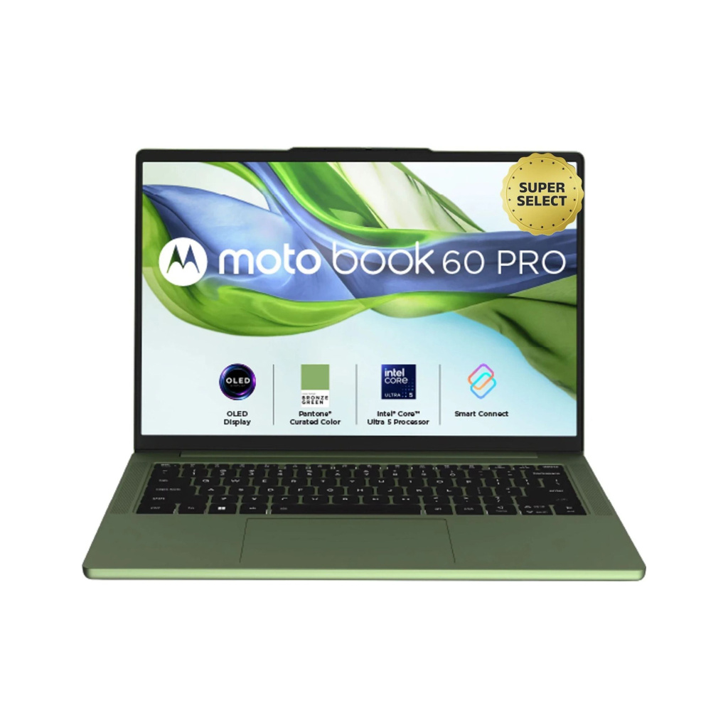 motorola motobook 60 pro full metal oled ai pc intel core ultra 5 225h 16 gb 512 gb ssd windows 11 home 83ny000cin thin light laptop