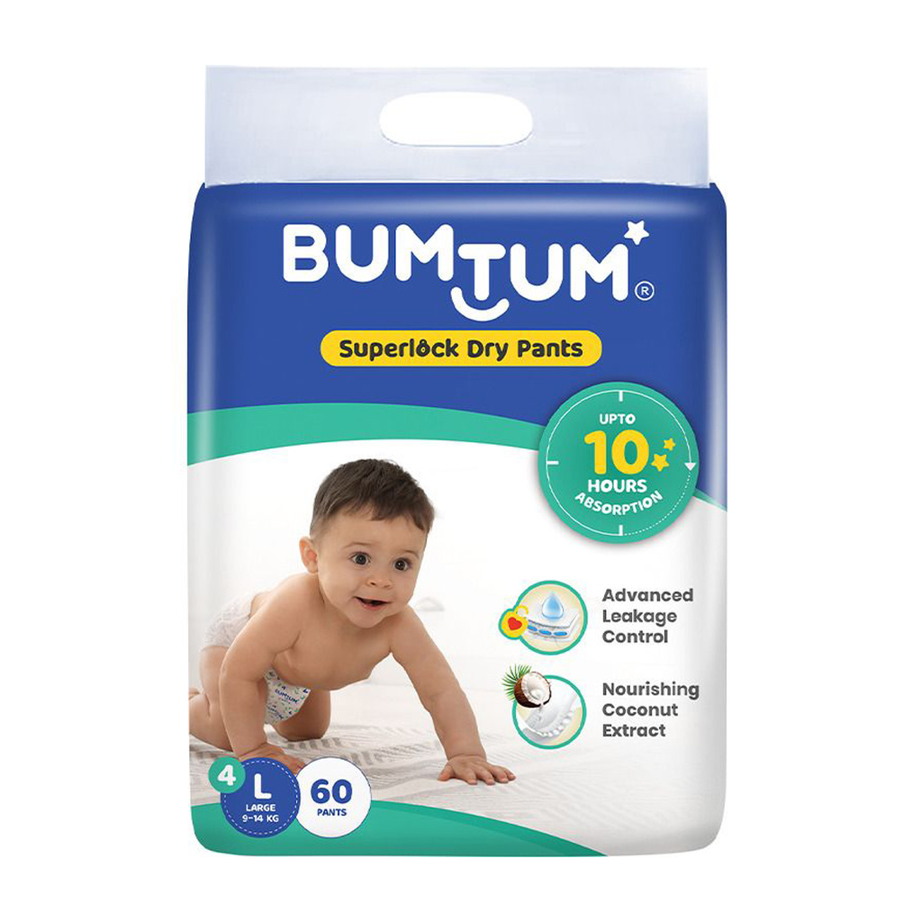 BUMTUM Superlock Dry Pant Diapers - L