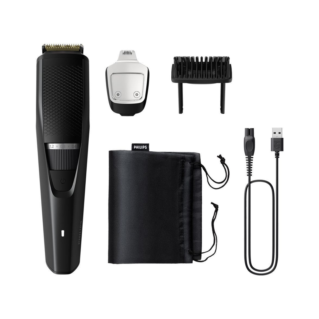 PHILIPS BT3441/30, Patented Beardsense Tech, Lift & Trim Tech Fully Waterproof Trimmer 90 min Runtime 20 Length Settings