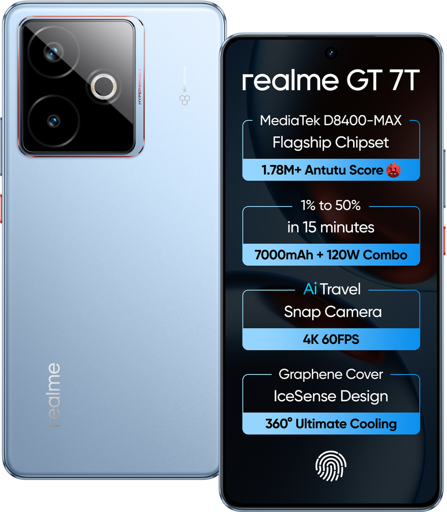 realme GT 7T (IceSense Blue, 512 GB)