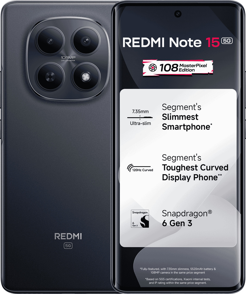 Note 15 5G (Black, 128 GB) (8 GB RAM)