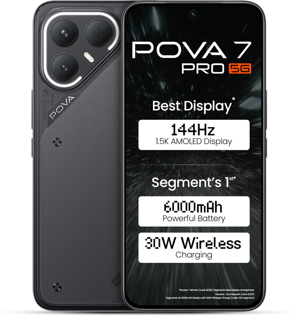 Pova 7 Pro 5G (Geek Black, 256 GB) (8 GB RAM)