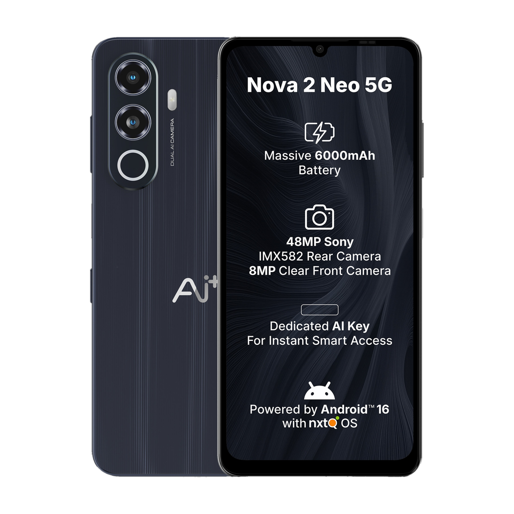 Ai+ Nova 2 Neo 5G (Black, 128 GB)